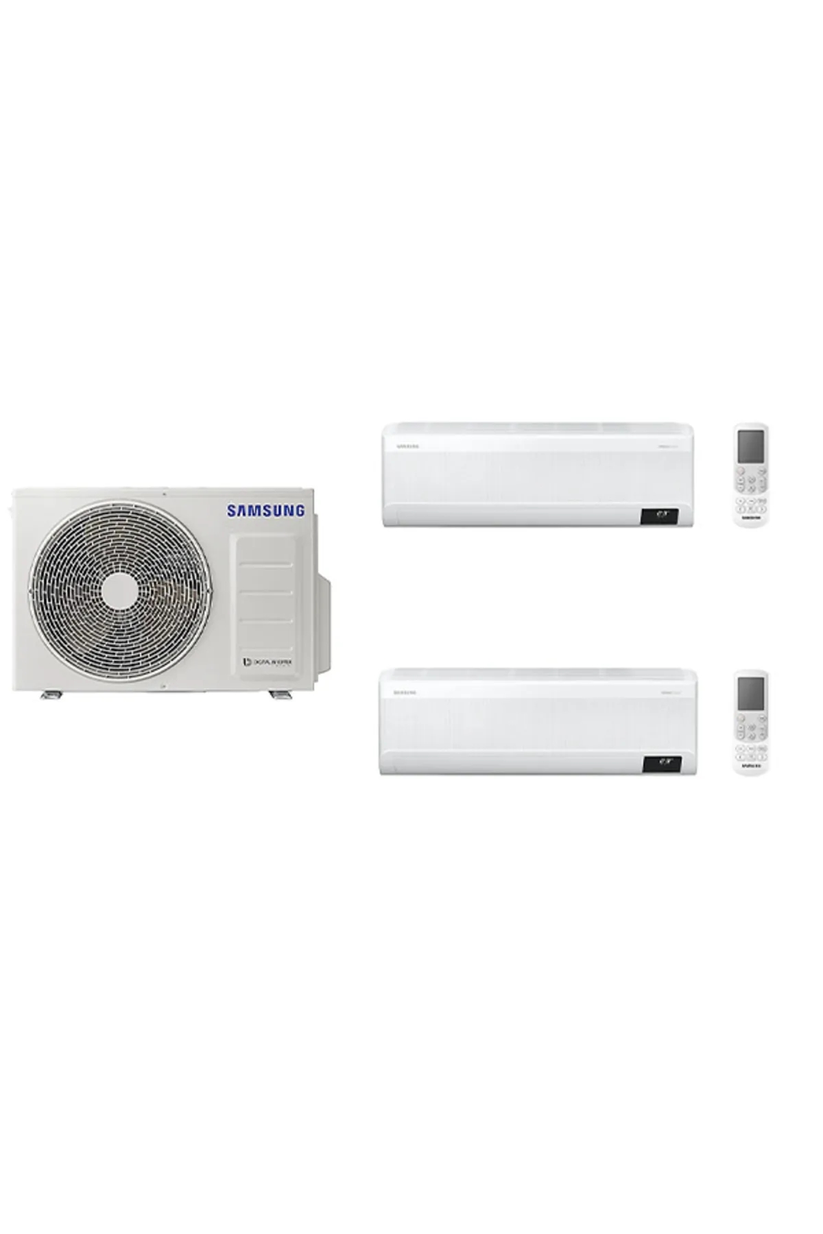 Samsung Wind Free Multi 1+2 Sistem (Aj050txj2kh/Ea) 9+18 Btu Ic 6,8 Kw Dis Unite